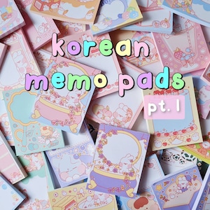 Korean Memo Pads | 45+ Designs | for Bullet Journal, Kpop Journal, Planner - Kawaii Memo - Kawaii Stationery- Cute Note Pad