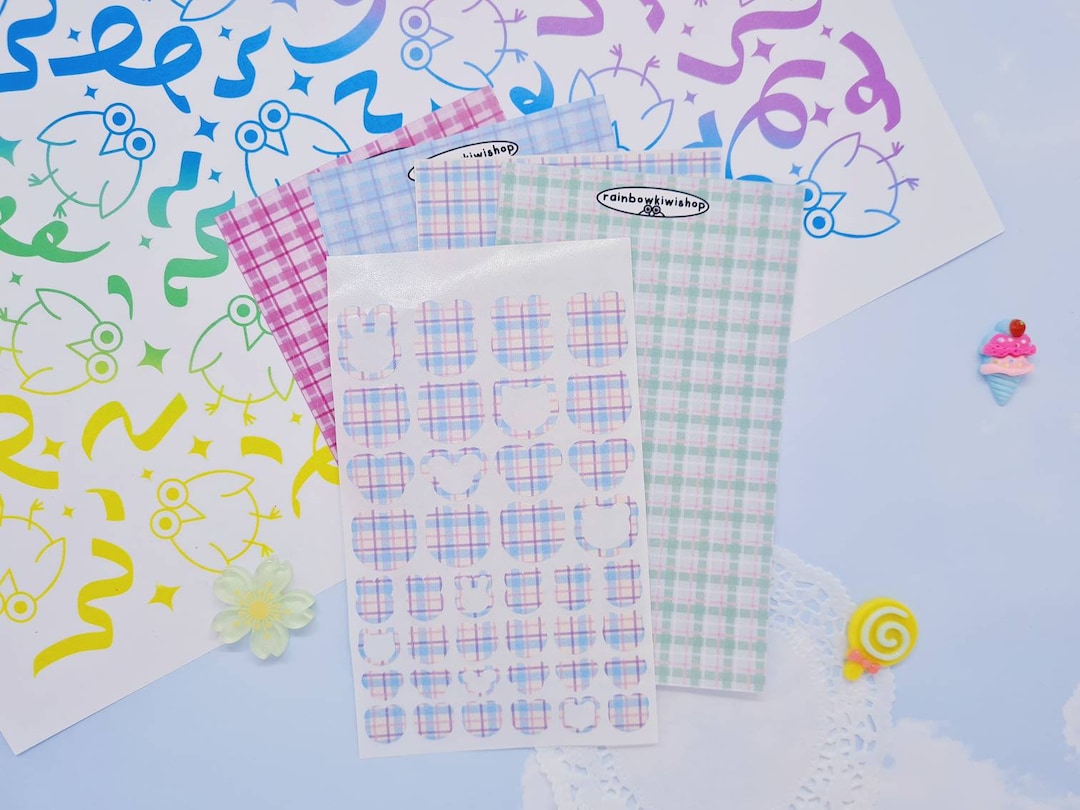 Sticker Outline Paper Animal Outline Deco Stickers for Bullet Journal, Kpop Toploader ...