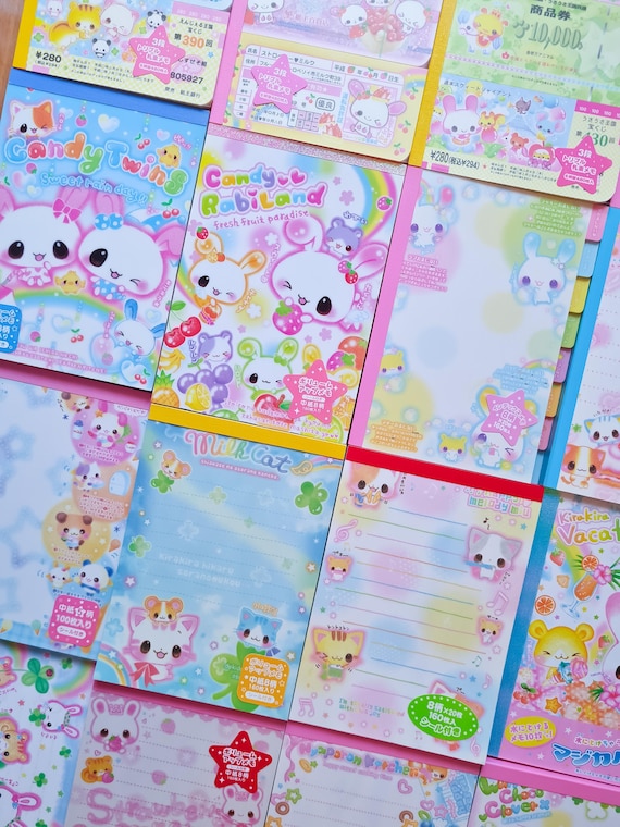 2000s Retro Japanese Memo Sheet Set - Kawaii, Bullet Journal