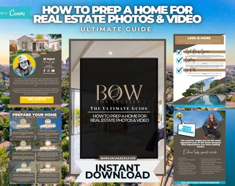 Real Estate Client Onboarding Guide: Photography Prep Ebook (Canva Editable, Digital Download)