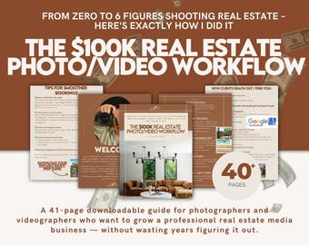 The 100K Real Estate Photo & Video Workflow Guide