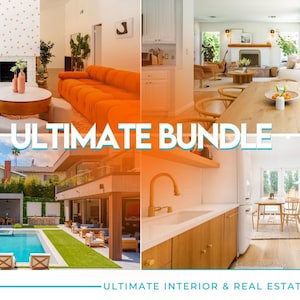 Real Estate Lightroom Presets: HDR Photography Bundle, Sky Replacements (Desktop & Mobile)