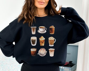 Coffee Lover Cute Cozy Sweatshirt, Coffee Lover Gift Sweatshirt, Cozy Era Sweatshirt, Coffee Shop Shirt, Cozy Coffee Shirt, Coffee Shirt