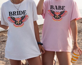 Retro Y2K Babe Bachelorette Shirt Bride Shirt Bachelorette Party Shirts, Bride and Babe Shirts, Retro Bride Shirt Babe Shirt Retro Bach