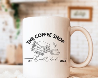 Coffee and Book Club Shirt Novel Mug Book Club Coffee Mug Book Lover Mug Book Gift for Reader Bookworm Gift Book Club Gift Bibliophile Mug