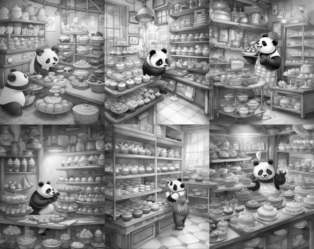 14 Panda Bakery Coloring Pages , Animals Adults Kids Women Coloring ...