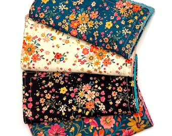 Floral decorative wash clothes one set of two cloths.