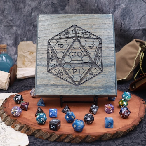 DND Custom Dice Box Dungeons and Dragons Engraved Dice Etsy