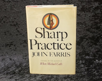 Sharp Practice by John Farris - 1974 Vintage horror hardback book with dust jacket