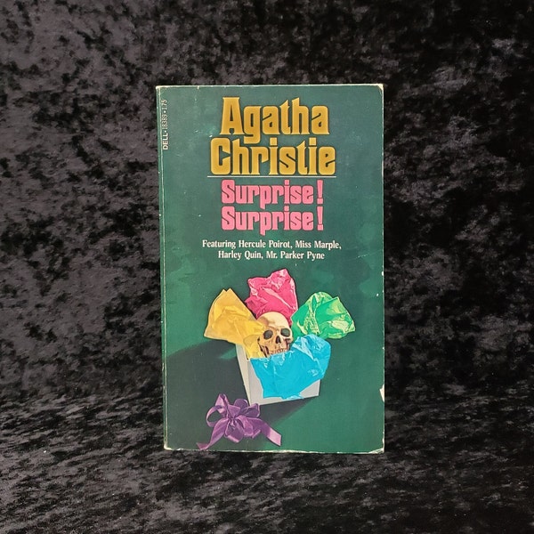 Surprise! Surprise! by Agatha Christie - 1979 Vintage mystery anthology paperback - Hercule Poirot, Miss Marple, Harley Quin, Mr Parker Pyne