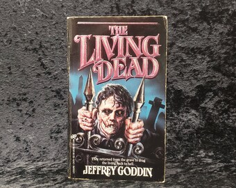 The Living Dead by Jeffery Goddin - 1987 Vintage horror paperback book