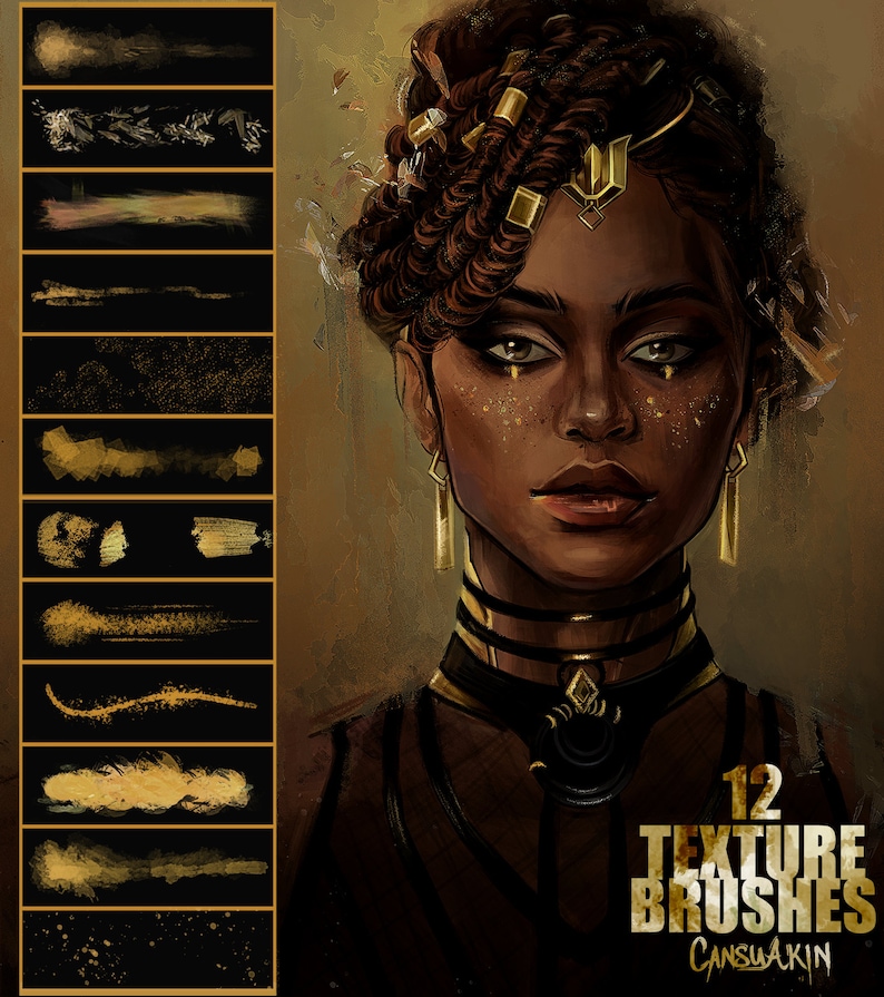 Texture Brush Pack for Texture Brush Set Etsy