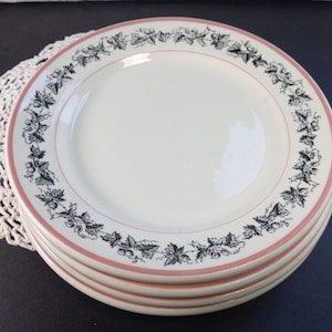 Duraline Plates 8&#39; Grindley Hotelware Co. England Super Vitrified Set Of 4