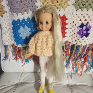 Vintage 1969 Crissy Friend Samtpuppe: Ideales Spielzeug, Wachsendes Blondes Haar