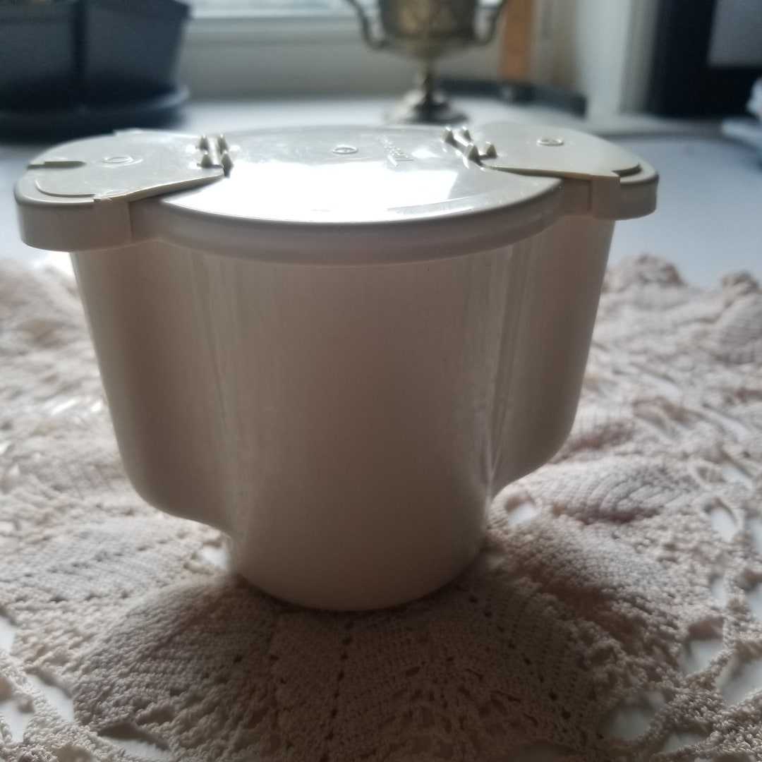Vintage Tupperware Sugar Bowl With Double Fliptop Lids Etsy