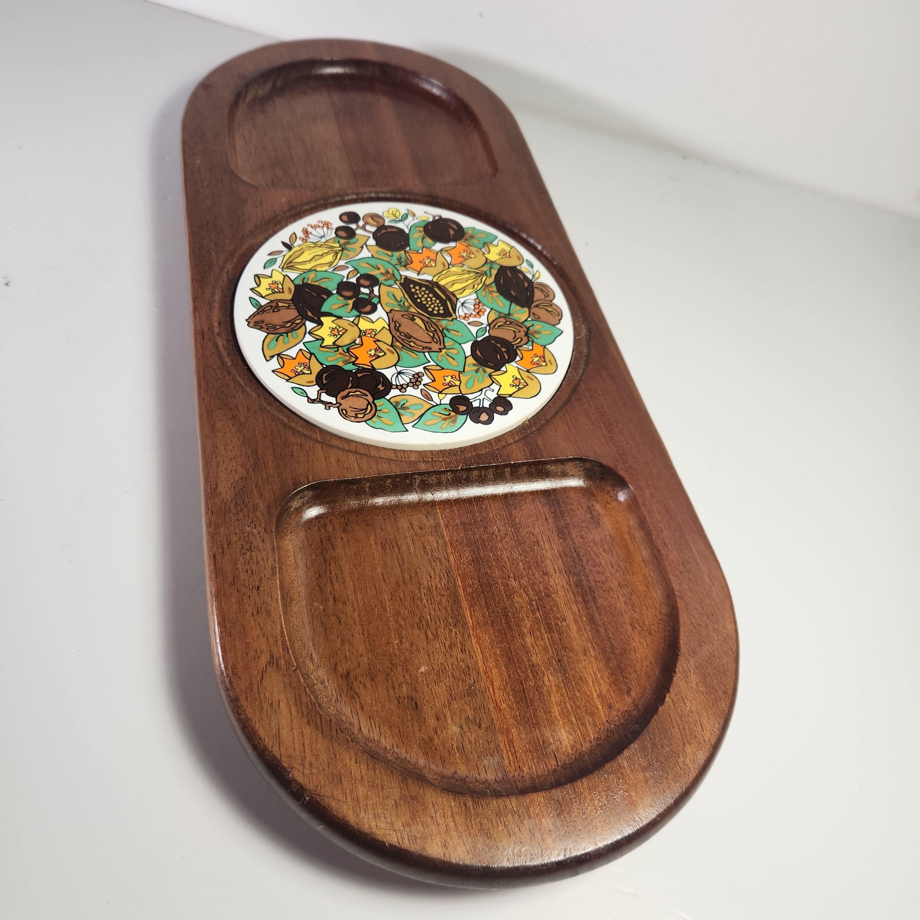 ヴィンテージ ダンスク デザイン チークウッド ホステス トレイ ビンテージ】【DANSK】【ダンスク】【チークトレイ】3