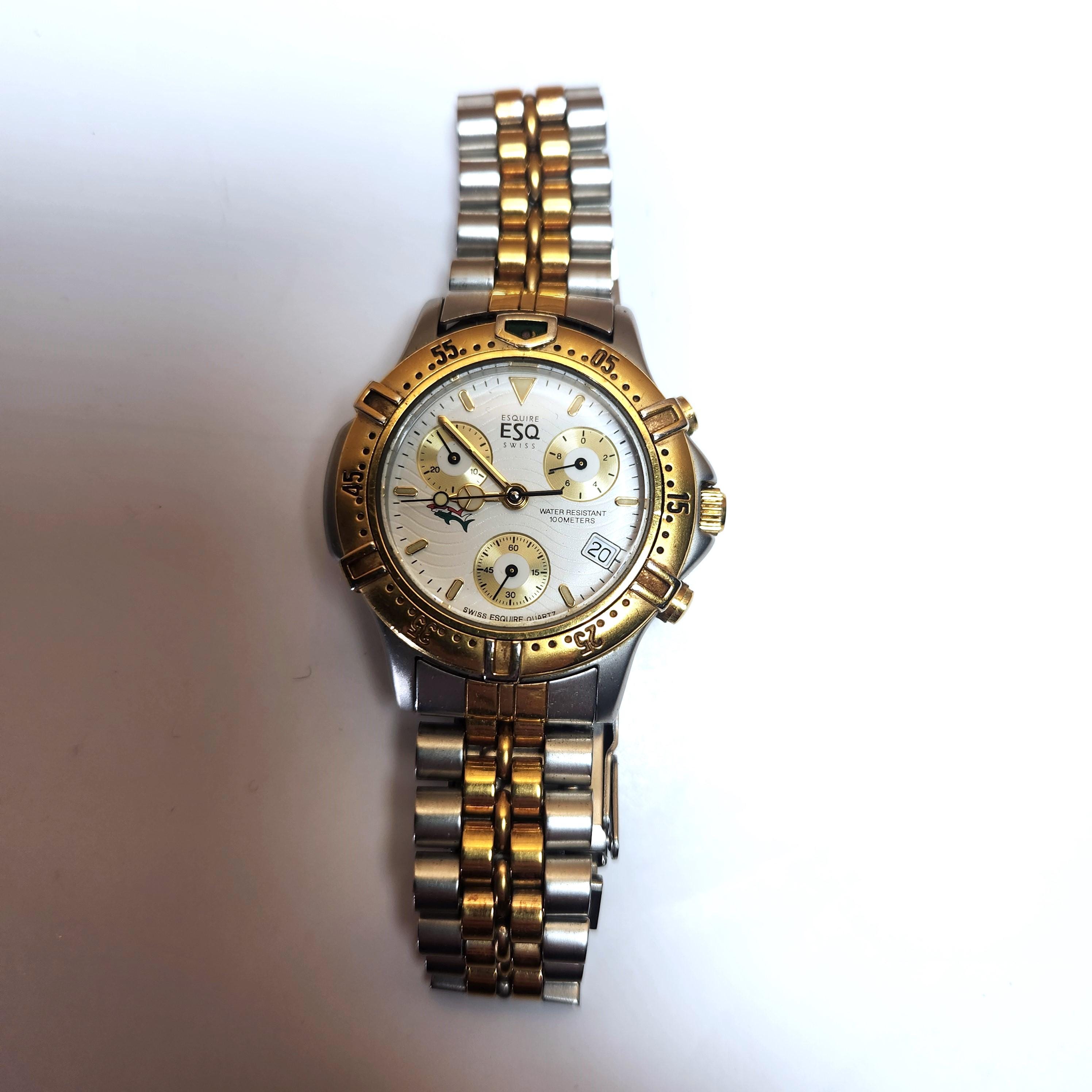 Boucle De Montre Homme ESQ By Movado - Acier Inoxydable 20 Mm - Neuf Sans étiquette