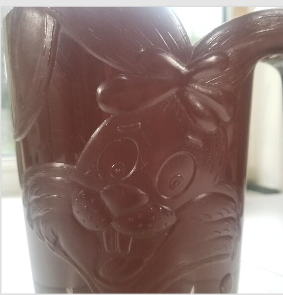 Nestle Quik Chocolate Milk Bunny Mixer Pitcher Brown Plastic Bunny Milk  Mixer