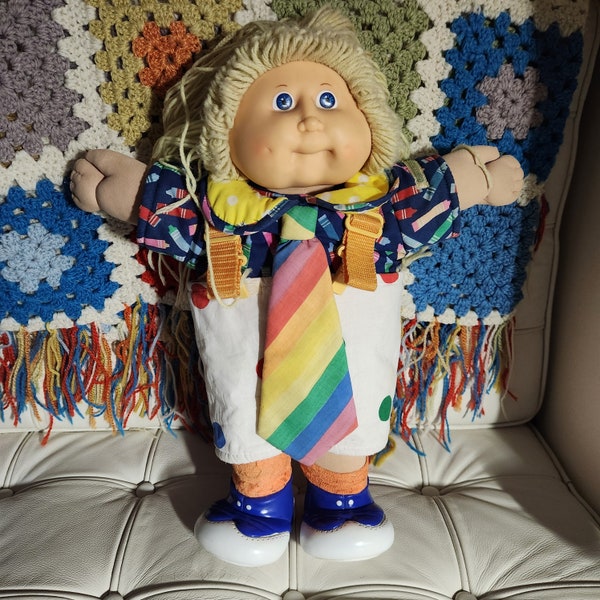 Vintage 1978 - 1982 Cabbage Patch Kids Doll in Circus Clown Outfit Appalachian Coleco