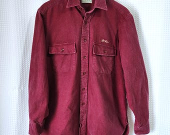 Vintage L.L.Bean Chamois Cloth Shirt Men’s Size 16 Made in USA Cotton