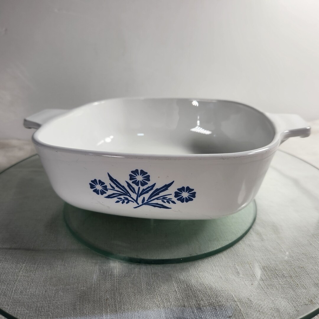 Corning Ware Casserole Without Lid P1B Vintage Blue Cornflower 4 Cup