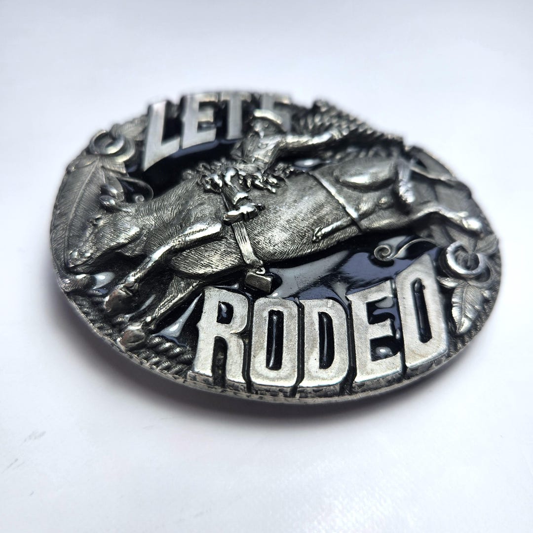 70's Fort Worth Stockyards western rodeo Belt Buckle by Rey Olivas main image 0