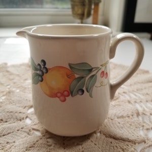 Vintage Corelle Abundance Creamer: Fruit & Vines Design