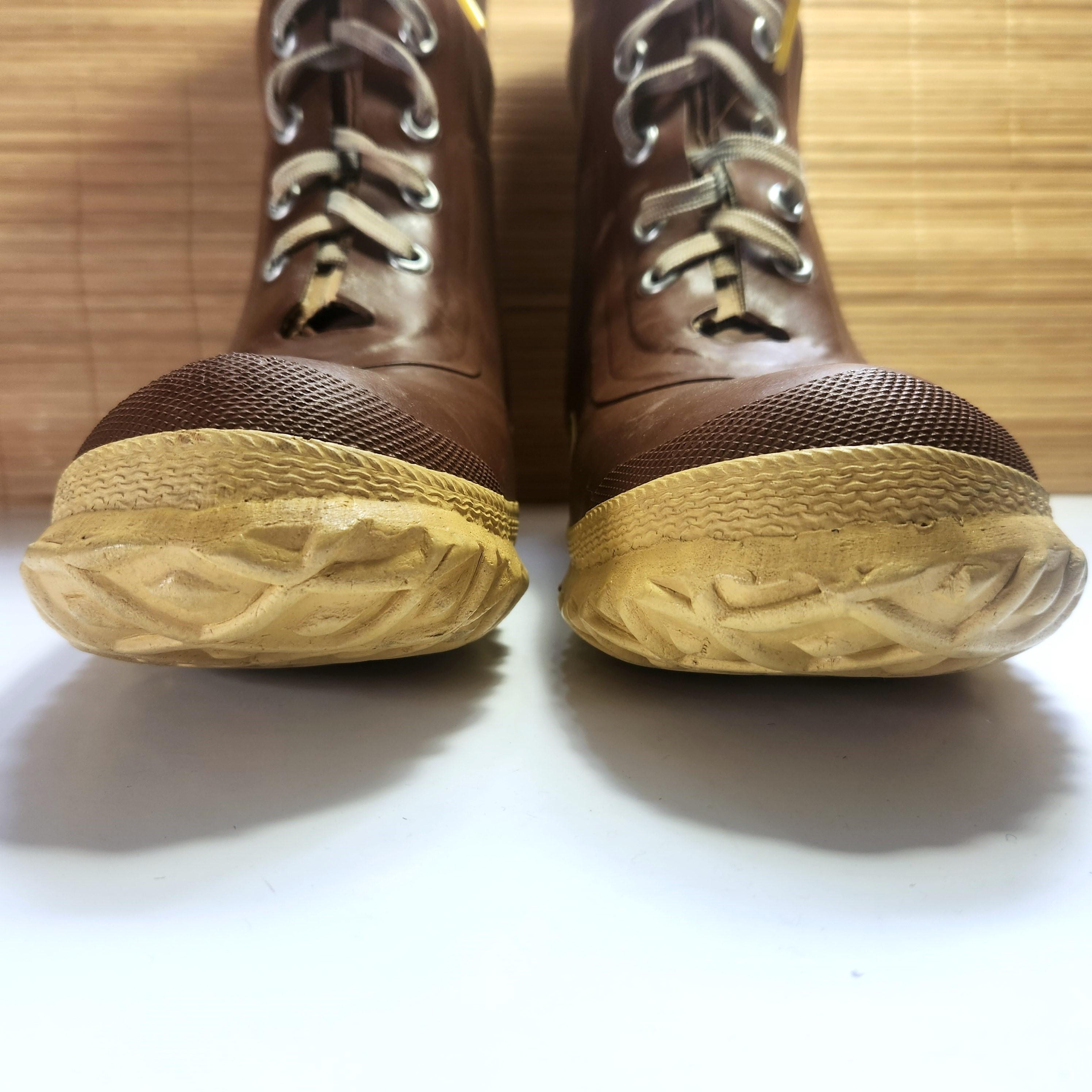 Bottes De Pluie Vintage Pirelli - Caoutchouc Naturel Vert - Taille 41 - Italie
