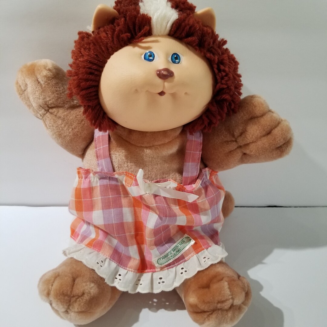 Cabbage Patch 1983 Lion Doll Brown and White Hair Blue Eyes Etsy