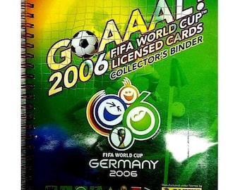 Juego de cartas de la Copa Mundial de la FIFA 2006, carpeta de coleccionistas Panini, completo, GEM MINT Goaaal