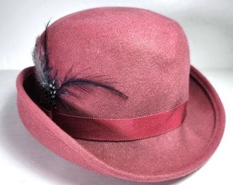 Doeskin Vintage Riding hat. 100 % Wool!! A true beauty. Doeskin Felt Hat - Etsy main image 4