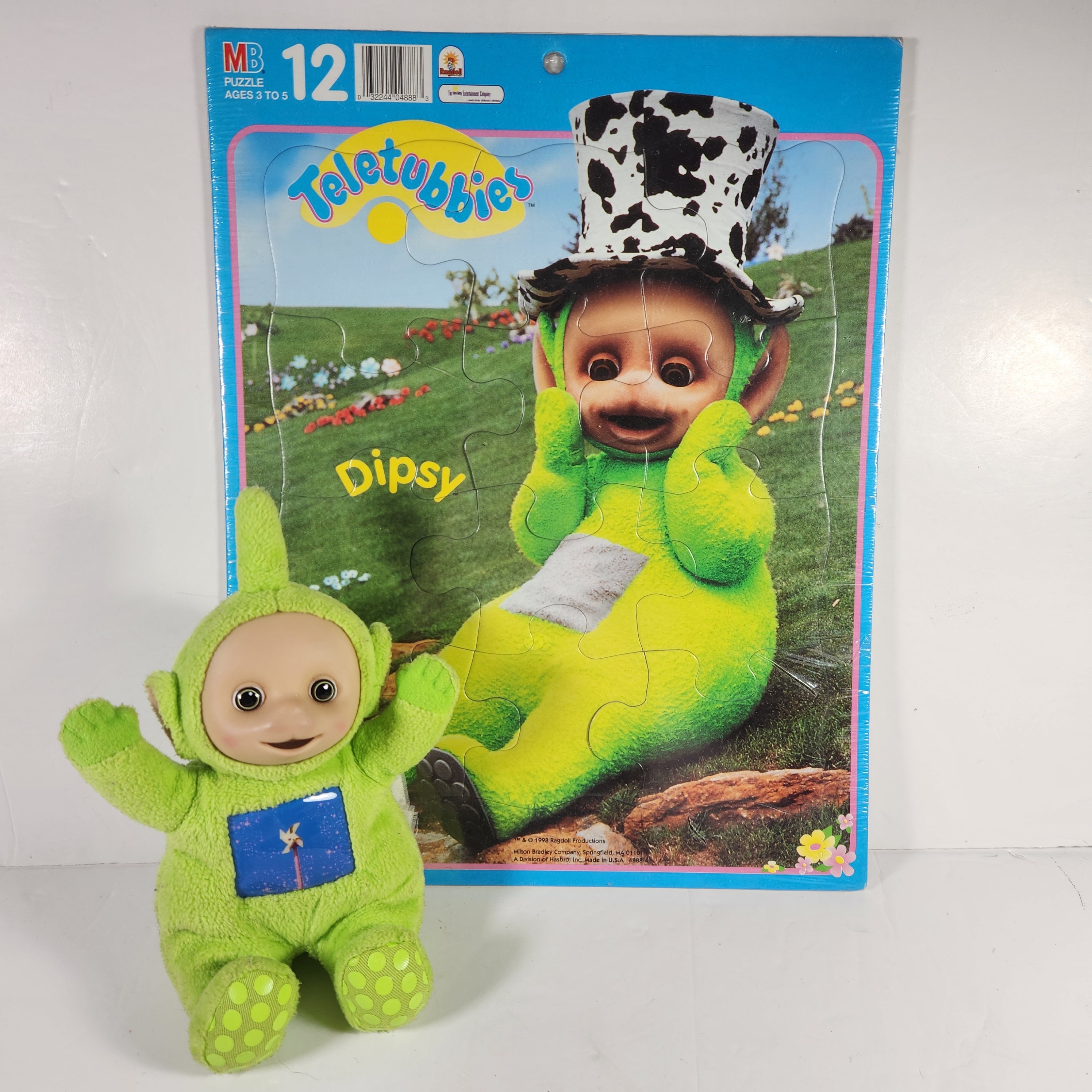 Vintage 1998 Playskool Teletubbies Talking Dipsy Plush MINT