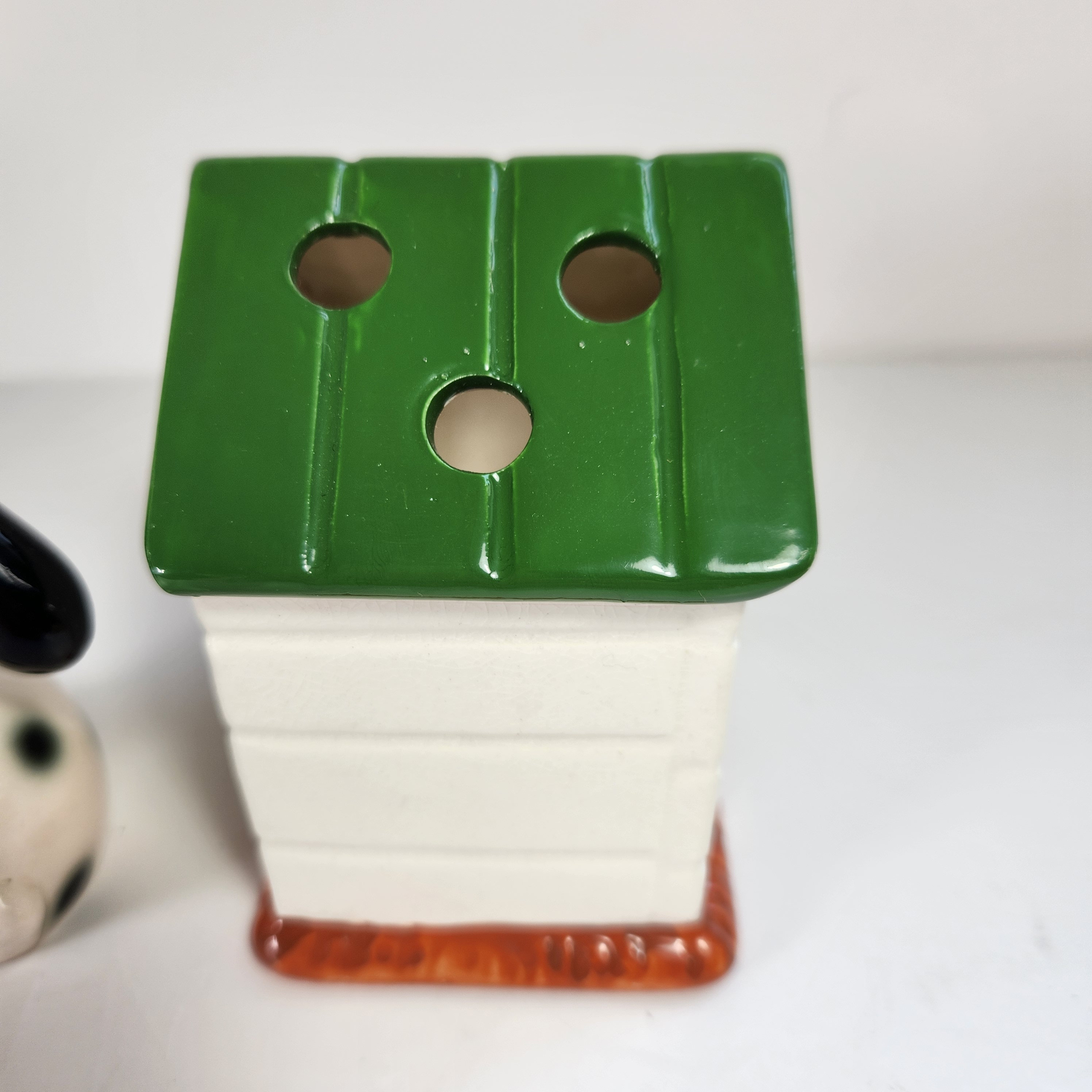 Vintage Pencil Sharpener and Holder MCM Dog & Doghouse Bone