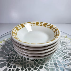 Vandesca Syracuse China Small Bowls Set of 5 Dessert / Sauce Dishes Restaurant Ware Canada Mid Century