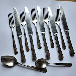 Rogers Park Lane Muster Besteck Set von 12 Triple Plate Oneida Ltd