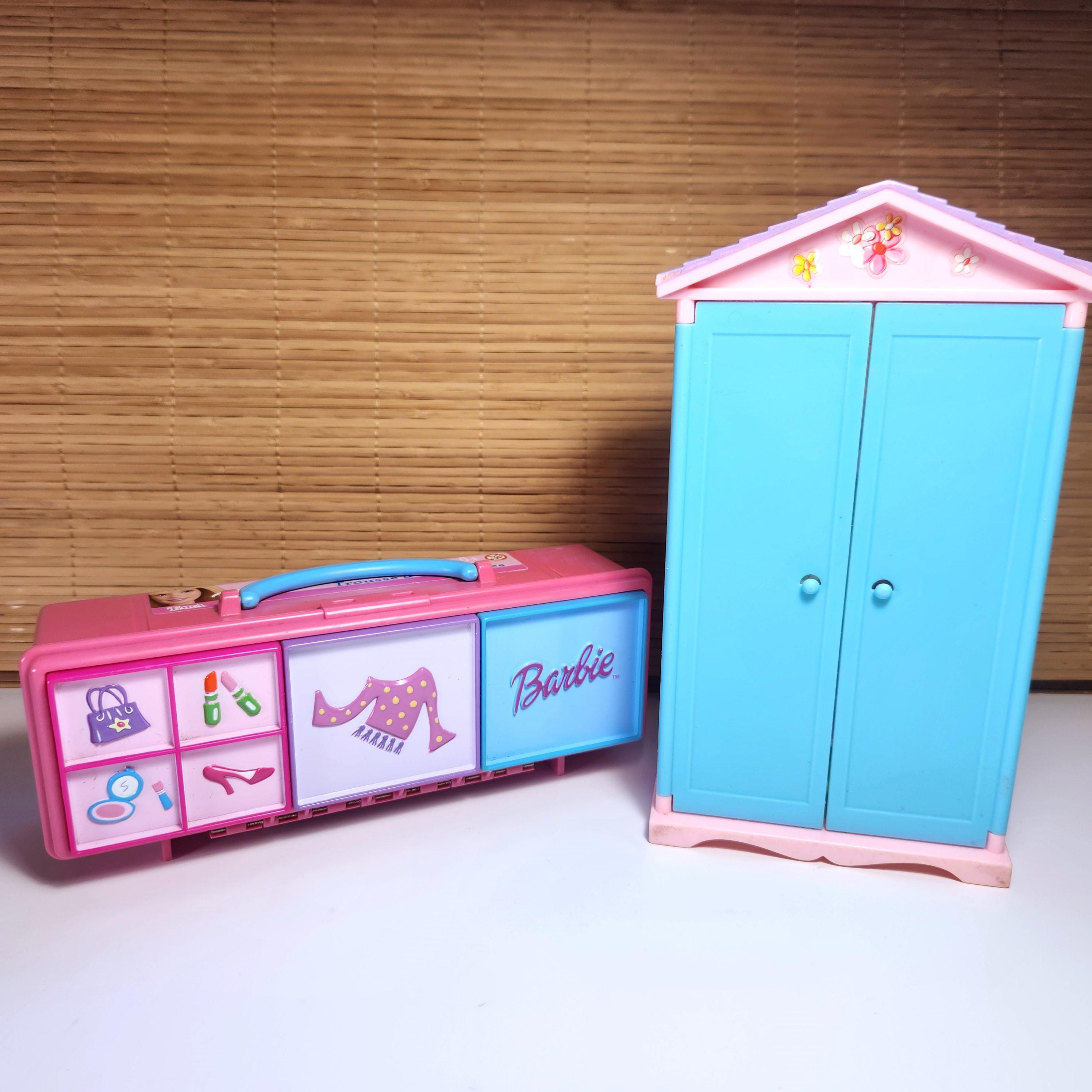 Valise Penderie Barbie Vintage – Mattel, Bon état