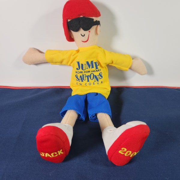 Vintage 2000 Jump Rope for Heart Jack Plush Toy 10" Collectable Toy