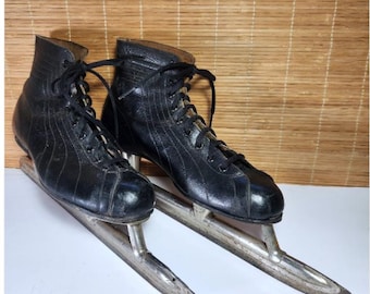 Daoust Canada Vintage Speed Skates Mens 9 Dunnes Lake Placid Blades incl. liners