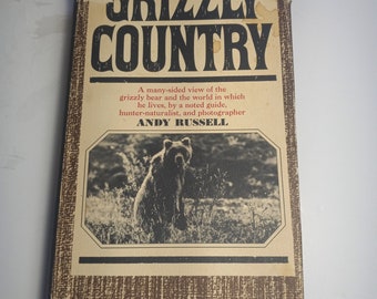 Grizzly Country Andy Russell SIGNED Copy Knopf 1st Ed. 5th Printing 1969