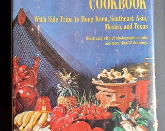 Trader Vic's Pacific Island Cookbook 1st Ed. Tiki Culture 'With Side Trips to Hong Kong, Southeast Asia, Mexico and Texas' Vintage MCM 1960s