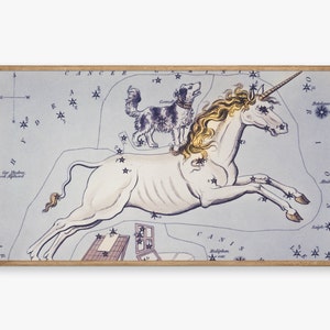 Samsung Rahmen TV Kunst | Vintage Celestial Star-Chart Kunstgravur | Antik Neutral Illustration Kunstdruck | Digital-TV 123