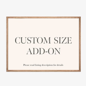 Custom Size Add-On