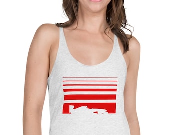Camiseta sin mangas Ferrari F1 Racerback – Automovilismo femenino