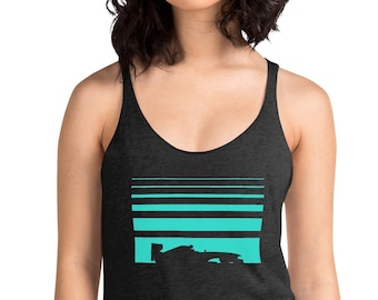 Women&#39;s modern motorsports Mercedes AMG F1 racing Racerback Tank top - Free shipping