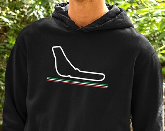 Black modern unisex Monza grand prix; Mercedes, Ferrari F1 Formula 1 motorsports racing hoodie - Free shipping Active
