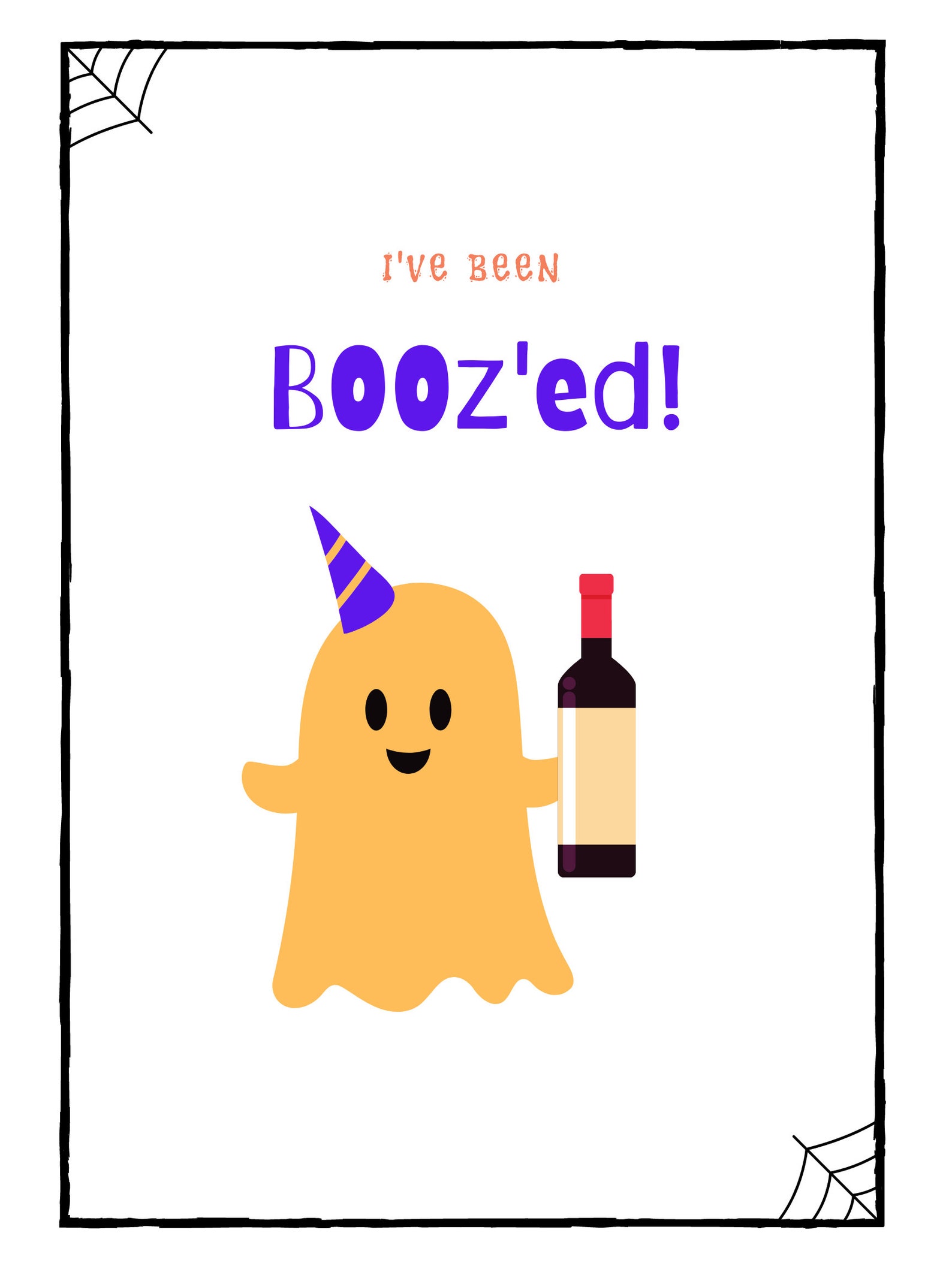 Youve Been Boozed, Ive Been Booz'ed Instant Printable Download for