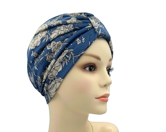 Pretied Turban, Hat For Chemo Bald Head, Turban Hijab, Silk Lining Alopecia Headwear, Women's Cancer Scarves, Hair loss Cover, Turban Hats