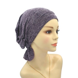 Casual Slip-on Pretied Turban Hat, Cotton Knitted Cap, Hat For Chemo Bald Head,Alopecia Hat, Women Chemo Beanie, Chemo Alopecia Hairloss Cap