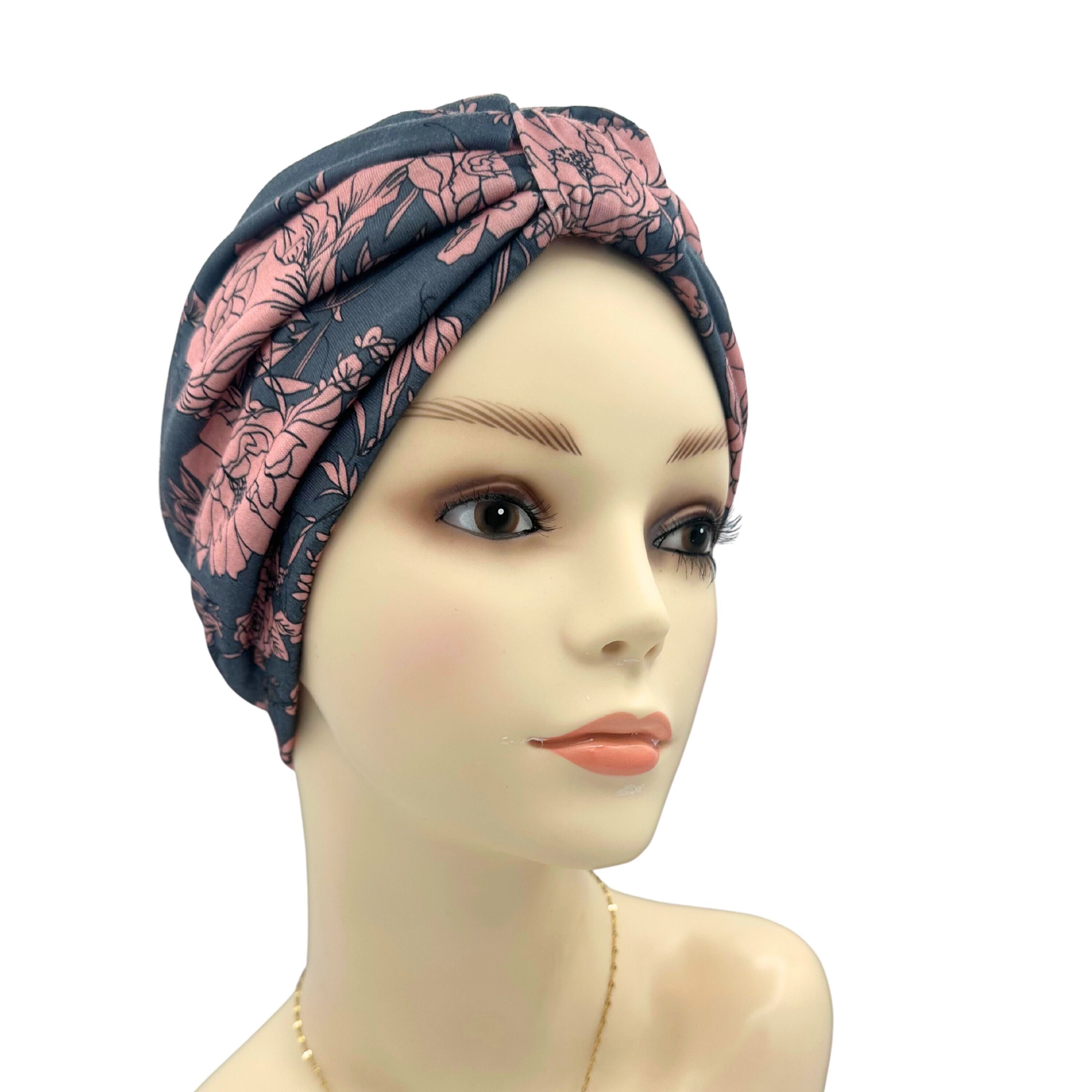 Centered Monogram Silk Feel Head Scarf. Vintage Fashion Hair scarf. Large  35x35