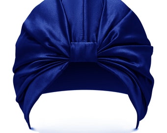 knot Style Silk Sleep Cap, 100% Mulberry Silk Sleep Turban, Silk Turban, Turban Hajib, Silk Hair Wrap, Soft Slip-On Cap, Hair Protective Cap